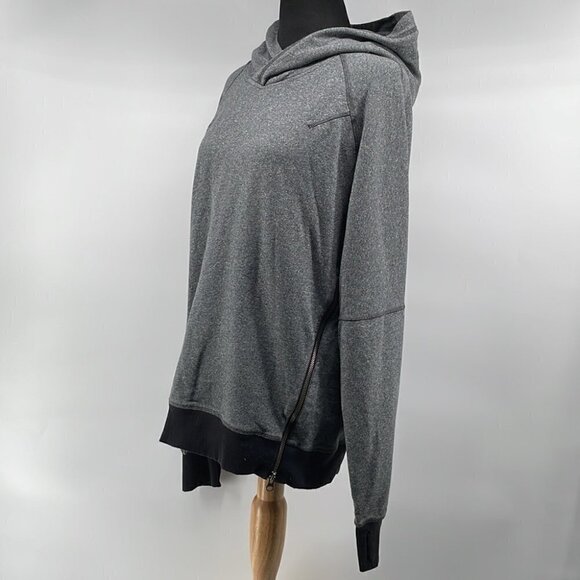 lululemon Om & Roam Pullover Heathered Speckled Black / Black sz 6 workout - Picture 7 of 11